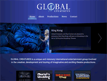 Tablet Screenshot of global-creatures.com